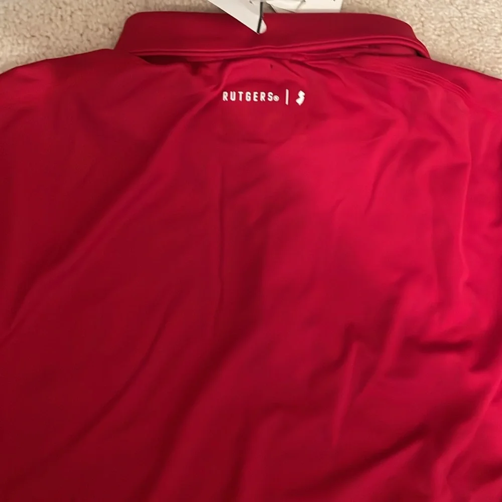 Rutgers Scarlet Knights adidas 2024 Coaches AEROREADY Polo - Scarlet - Picture 4 of 4
